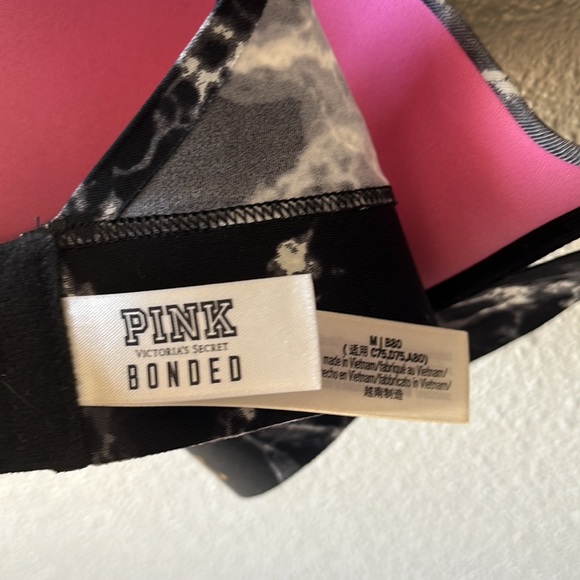 PINK marble Strappy bralette Medium - Picture 5 of 7